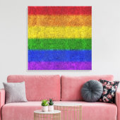 Regenbogen-Glitzer Gradient Leinwanddruck (Insitu (Wohnzimmer))
