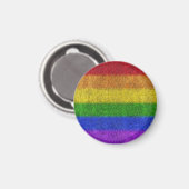Regenbogen-Glitzer Gradient Magnet (Vorderseite/Rückseite)