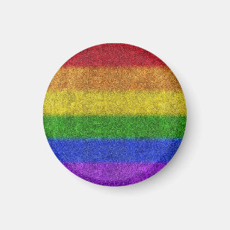 Regenbogen-Glitzer Gradient Magnet
