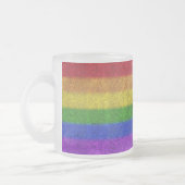 Regenbogen-Glitzer Gradient Mattglastasse (Links)