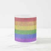 Regenbogen-Glitzer Gradient Mattglastasse (Mittel)