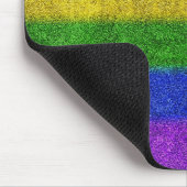 Regenbogen-Glitzer Gradient Mousepad (Ecke)