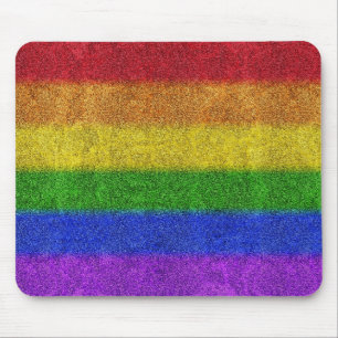 Regenbogen-Glitzer Gradient Mousepad