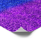 Regenbogen-Glitzer Gradient Poster (Ecke)