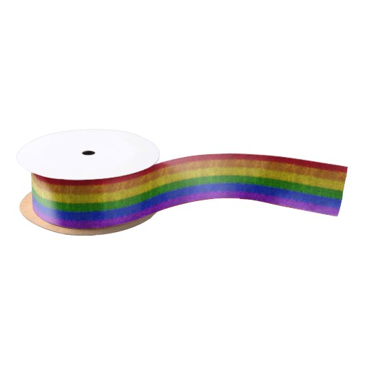 Regenbogen-Glitzer Gradient Satinband (Spule)
