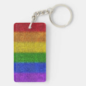 Regenbogen-Glitzer Gradient Schlüsselanhänger (Rückseite)