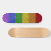 Regenbogen-Glitzer Gradient Skateboard (Horizontal)