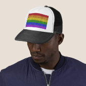 Regenbogen-Glitzer Gradient Truckerkappe (Beispiel)