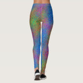Regenbogen-Glitzer Leggings (Rückseite)