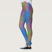 Regenbogen-Glitzer Leggings (Links)
