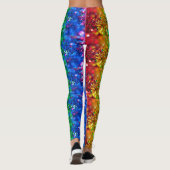 Regenbogen-Glitzer Leggings (Rückseite)
