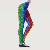 Regenbogen-Glitzer Leggings (Rechts)