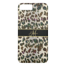 Regenbogen-Glitzer-Leopard iPhone 7 Plusfall