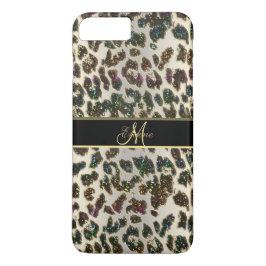 Regenbogen-Glitzer-Leopard iPhone 7 Plusfall Case-Mate iPhone Hülle