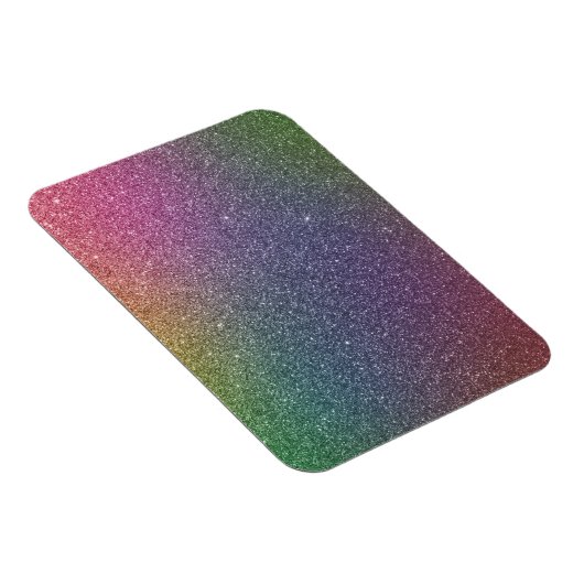 Regenbogen Glitzer Magnet (Rechte Seite)