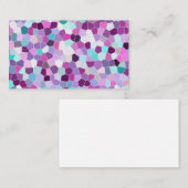Regenbogen-Glitzer-Mosaik-Nr. 01 Visitenkarte (Vorne/Hinten)