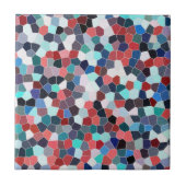 Regenbogen-Glitzer-Mosaik-Nr. 02 Fliese (Vorderseite)