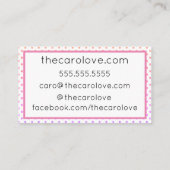 "Regenbogen-Glitzer-Punkt-" Geschäfts-Karte Visitenkarte (Rückseite)