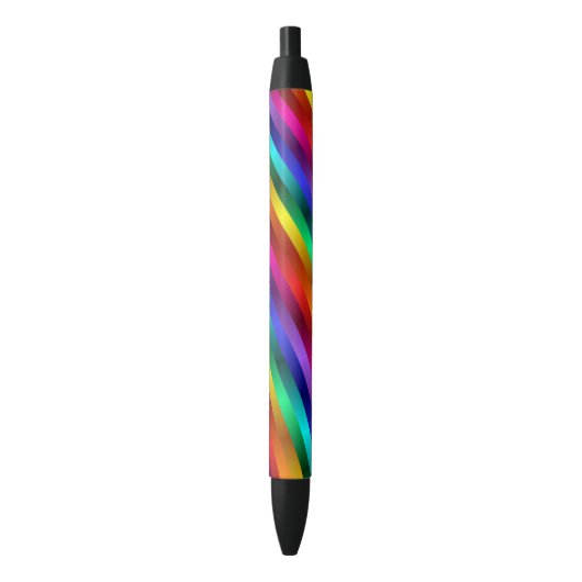 Regenbogen-Glitzer Stripes Stift (Vorderseite Vertikal)