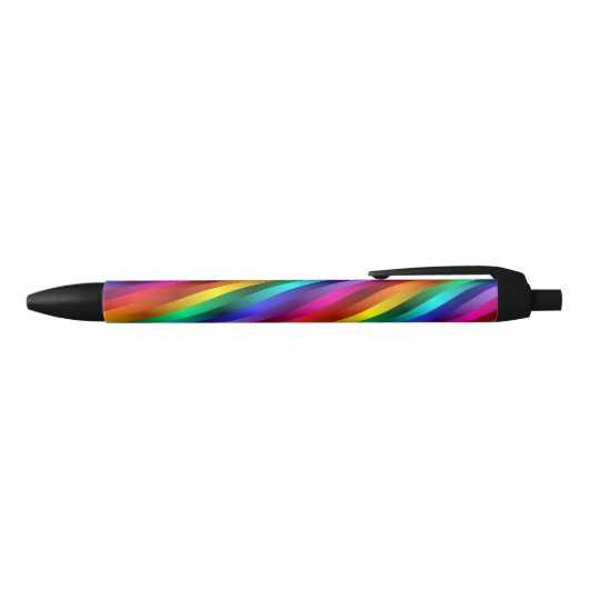 Regenbogen-Glitzer Stripes Stift (Oberseite)
