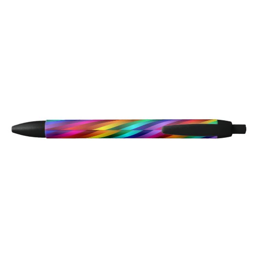 Regenbogen-Glitzer Stripes Stift (Rückseite)