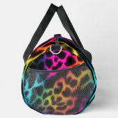 Regenbogen-Glow-Leopardenprint Duffle Bag (Rechts)