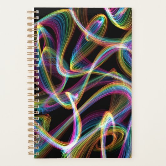 Regenbogen-Glowstick-Lichtmalerei : Planer (Vorderseite)