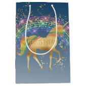 Regenbogen-Gold spielt TraumEinhorn die Hauptrolle Mittlere Geschenktüte (Vorderseite)