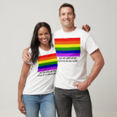Regenbogen, Gott beurteilt mich für das Lieben T-Shirt (Unisex)