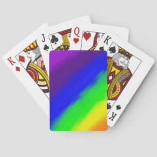 Regenbogen-Gradient Kunststichkarten Spielkarten