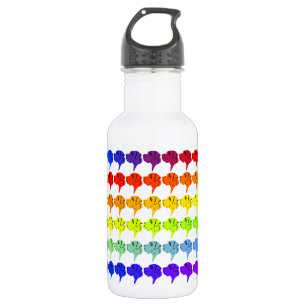 Regenbogen Great Dane Köpfe Trinkflasche