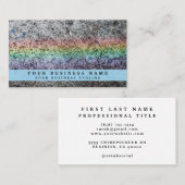 Regenbogen-Grunge Visitenkarte (Vorne/Hinten)