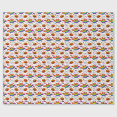 🌈🦇 Regenbogen-Grusel-Party Geschenkpapier (Flach)