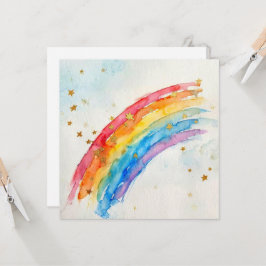 Regenbogen-Grußkarte. Karte
