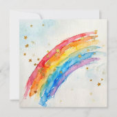 Regenbogen-Grußkarte. Karte (Vorderseite)