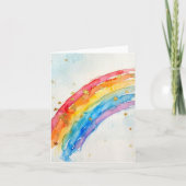 Regenbogen-Grußkarte. Karte (Vorderseite)