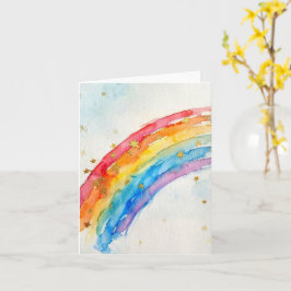 Regenbogen-Grußkarte. Karte