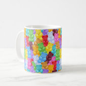 Regenbogen-gummiartiger Bärn-personalisierte Tasse (Vorderseite Links)