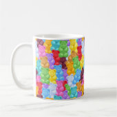 Regenbogen-gummiartiger Bärn-personalisierte Tasse (Links)