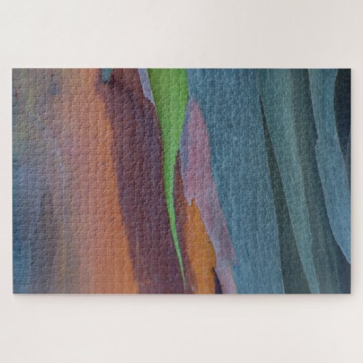 Regenbogen-Gummibaum abstrakt Puzzle (Horizontal)