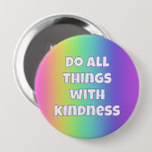 Regenbogen-Güte-Button Button (Vorne & Hinten)