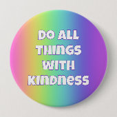 Regenbogen-Güte-Button Button (Vorderseite)