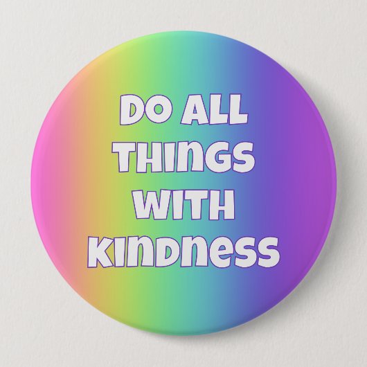 Regenbogen-Güte-Button Button (Vorderseite)