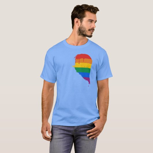 REGENBOGEN-HALBES HERZ VERLASSEN - .PNG T-Shirt (Vorne ganz)