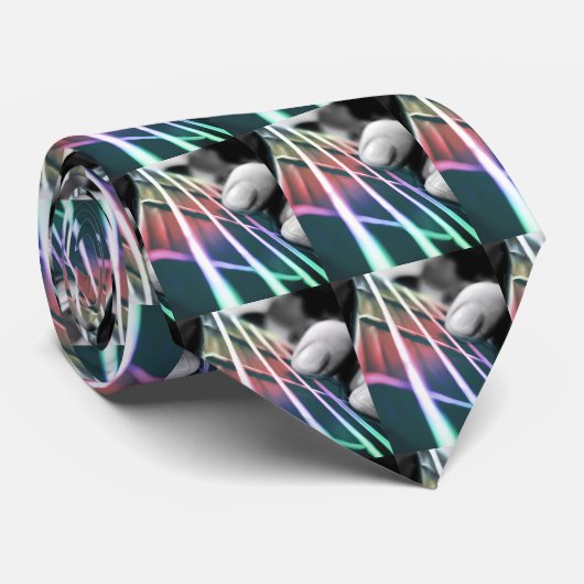 Regenbogen-Hals-elektrische Krawatte (Gerollt)