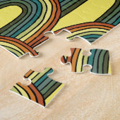 Regenbogen Hand Gezeichnet: Vintager Nahtloser Arm Puzzle (Seite)