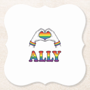 Regenbogen Hände Herz Vintage Pride Shirt Design Untersetzer
