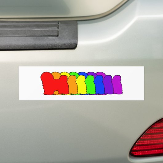 Regenbogen Havanese Autoaufkleber (Auf Auto)
