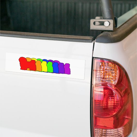 Regenbogen Havanese Autoaufkleber (Auf Lkw)