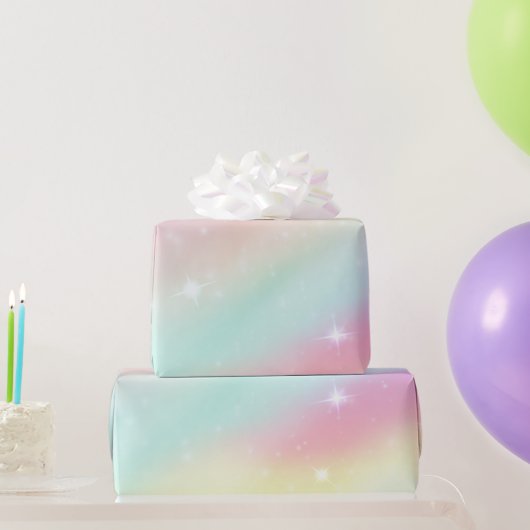 Regenbogen-Hell Geschenkpapier (Partygeschenke)
